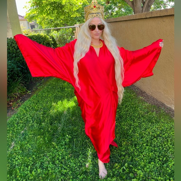 SEXY FLOWY ETHEREAL OVERSIZED LIGHTWEIGHT SATIN KIMONO ❤️ - Picture 6 of 6